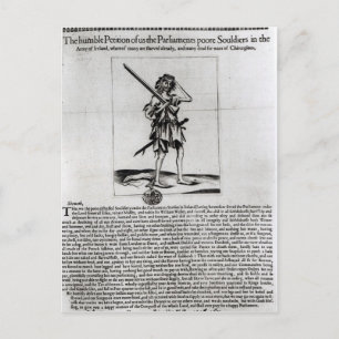 Dublin Broadsheet, 1647 Postcard
