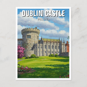 Dublin Castle Ireland Travel Postcard