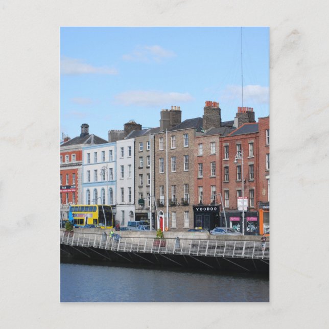 Dublin Centre on the Liffey Postcard (Front)