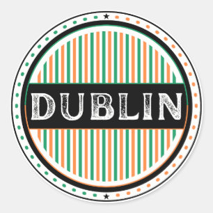 Dublin City Pride Emblem – Irish Identity Classic Round Sticker