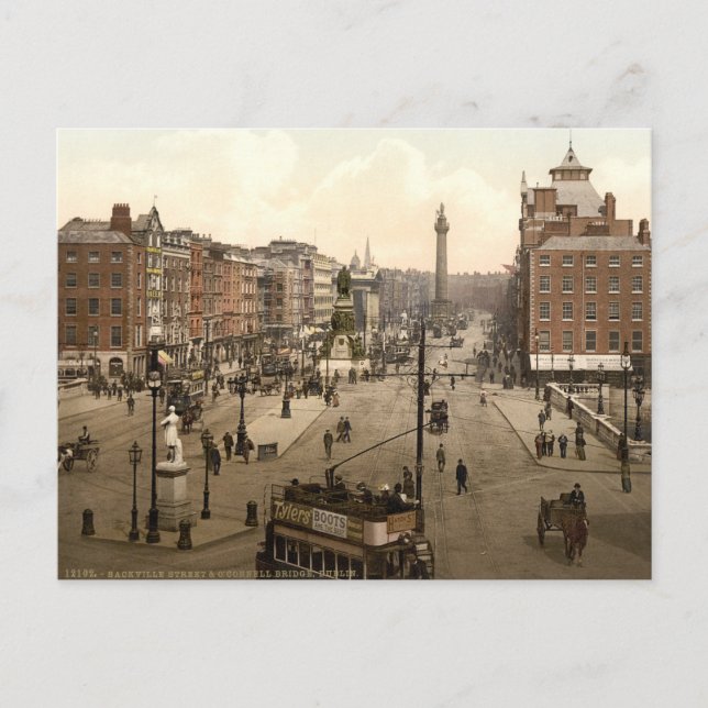 Dublin City View Postcard (Front)