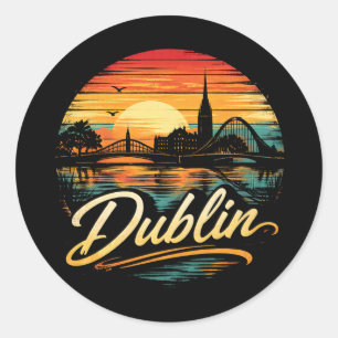 Dublin Classic Round Sticker