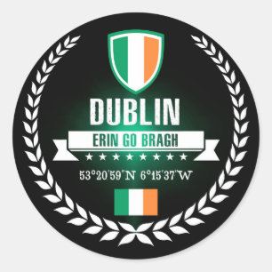 Dublin Classic Round Sticker