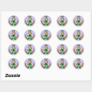 Dublin Destroyer Classic Round Sticker