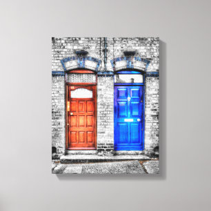 Dublin Doors - Artistic Treatment Canvas Print