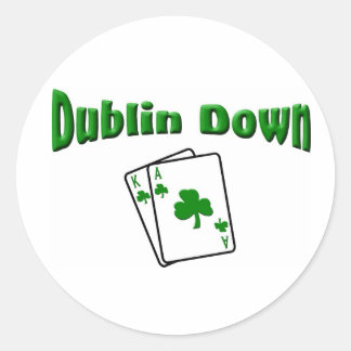 Dublin Down Classic Round Sticker