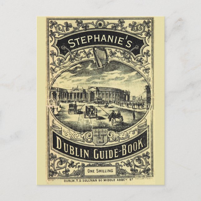 Dublin Guide Book Personalised Postcard (Front)