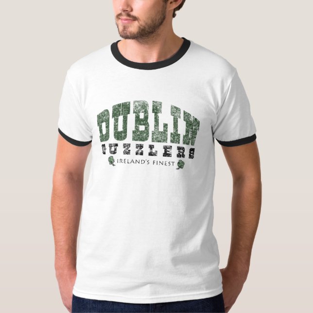 Dublin Guzzlers - Ireland's Finest - Drinkin' Tee (Front)