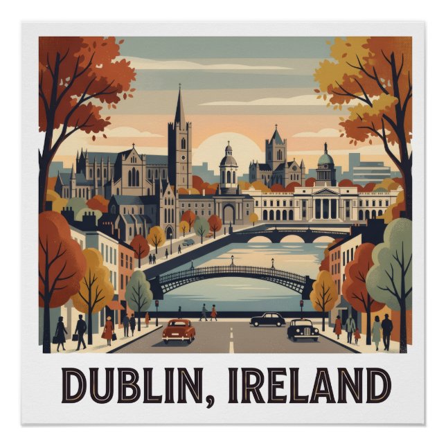 Dublin in Autumn Poster (Front)