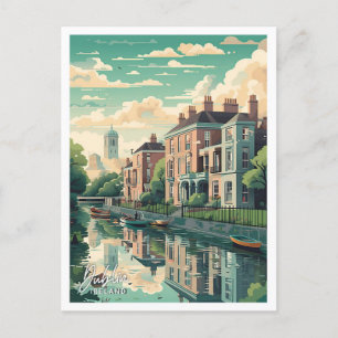 Dublin Ireland Art Travel Place illustration Postcard