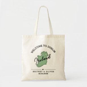 Dublin Ireland Destination Wedding Favors Tote Bag