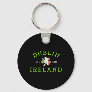 Dublin Ireland Est 988 Irish St Patrick S Day Sham Key Ring