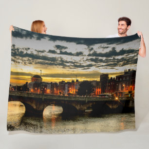 DUBLIN IRELAND FLEECE BLANKET