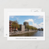 Dublin Ireland, Four Courts building Postcard (Front/Back)