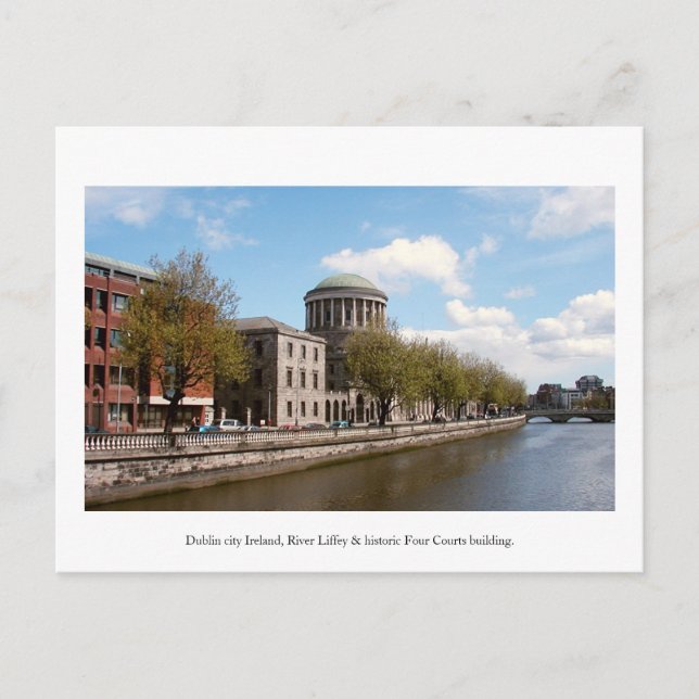 Dublin Ireland, Four Courts building Postcard (Front)