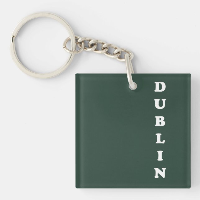 Dublin Ireland, I love Dublin Key Ring (Front)