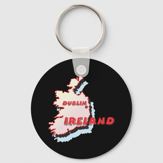Dublin Ireland Key Ring (Front)