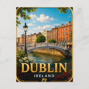 📍 Dublin Ireland Travel Keepsake For City Travel Postcard