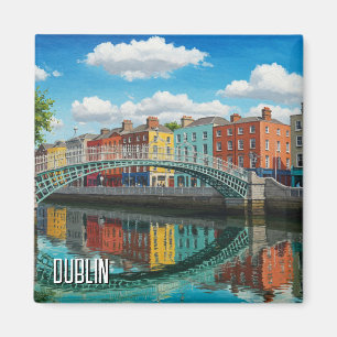 Dublin Ireland Travel Magnet