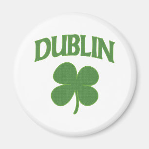 Dublin Irish Shamrock Magnet