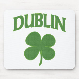 Dublin Irish Shamrock Mouse Pad