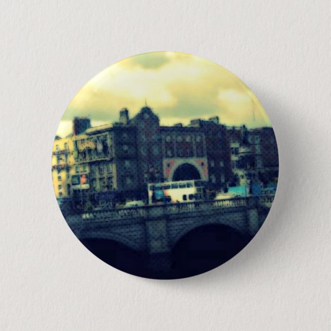 Dublin Pop Art 6 Cm Round Badge (Front)
