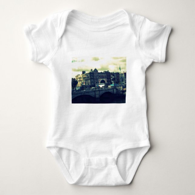 Dublin Pop Art Baby Bodysuit (Front)