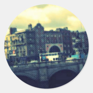 Dublin Pop Art Classic Round Sticker