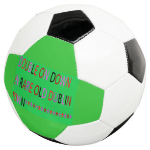 DUBLIN TOWN IRELAND GREEN RED SOCCER BALL