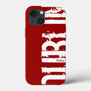 Dublin - Urban Style - Red And White  iPhone 13 Mini Case