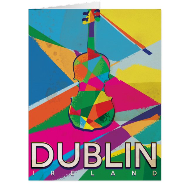 Dublin Vintage Travel poster (Front)