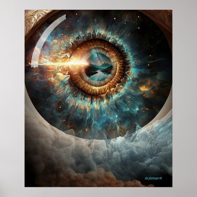 Dubman Designs: Eye of God, River of Hope Poster (Front)