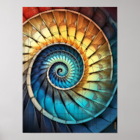Dubman Designs: Fibonacci Rainbow Spectru Collage