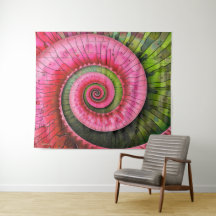 Dubman Designs: Glowing Pink and Green Fibonacci