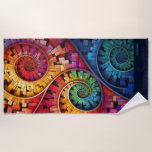 Dubman Does Design:Bright Fibonacci Swirls Beach Towel<br><div class="desc">Dubman Does Design:Bright Fibonacci Swirls Beach Towel - Personalize it with your nickname or gamer tag or just rep the dubman! - Click on options for other products! Dubman$ Step inside Dubman Does Design, Willem's growing collection of bold and imaginative designs inspired by patterns found in nature, geometry, and the...</div>