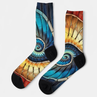 Dubman Does Design: Fibonacci Rainbow Spectrum Socks