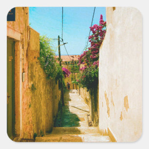 Dubrovnik Alley - Croatia Square Sticker