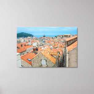 Dubrovnik city center canvas print