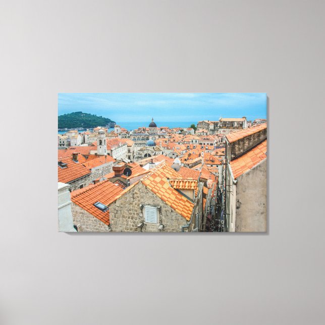 Dubrovnik city center canvas print (Front)