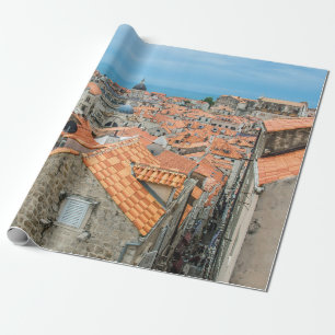 Dubrovnik city center wrapping paper