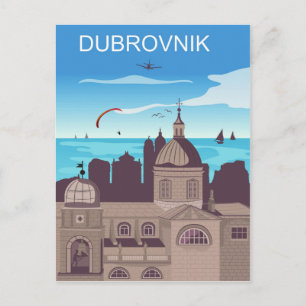 Dubrovnik city postcard