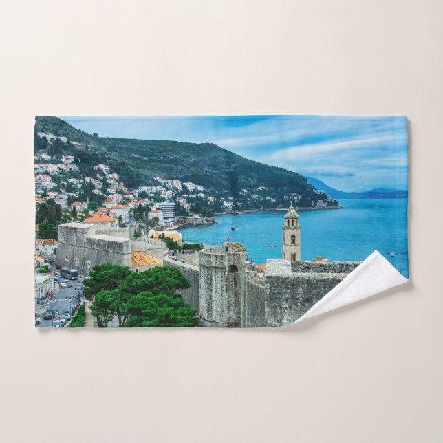 Dubrovnik city wall hand towel (Hand Towel)