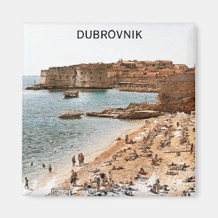 Dubrovnik Croatia Adrica Coast Beach Magnet