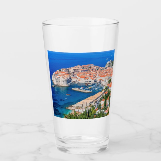 Dubrovnik, Croatia Glass (Front)