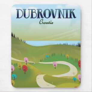 dubrovnik croatia landscape poster. mouse pad
