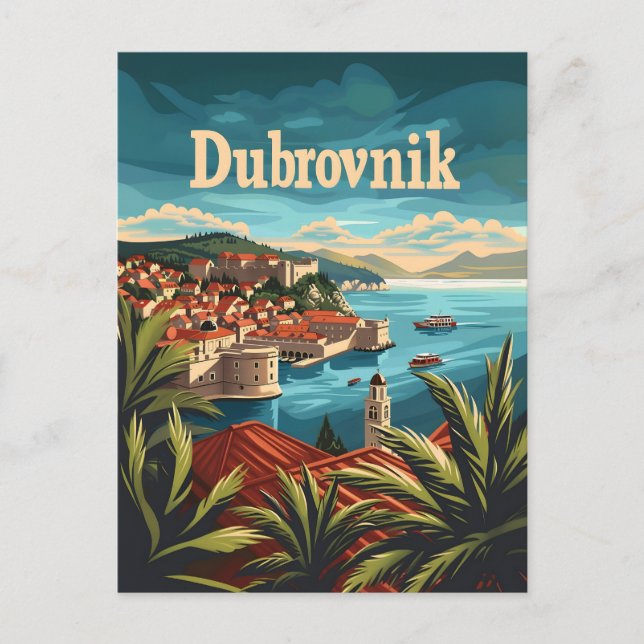 Dubrovnik Croatia Postcard (Front)
