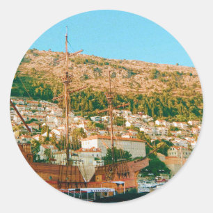 Dubrovnik Croatia Travel Classic Round Sticker