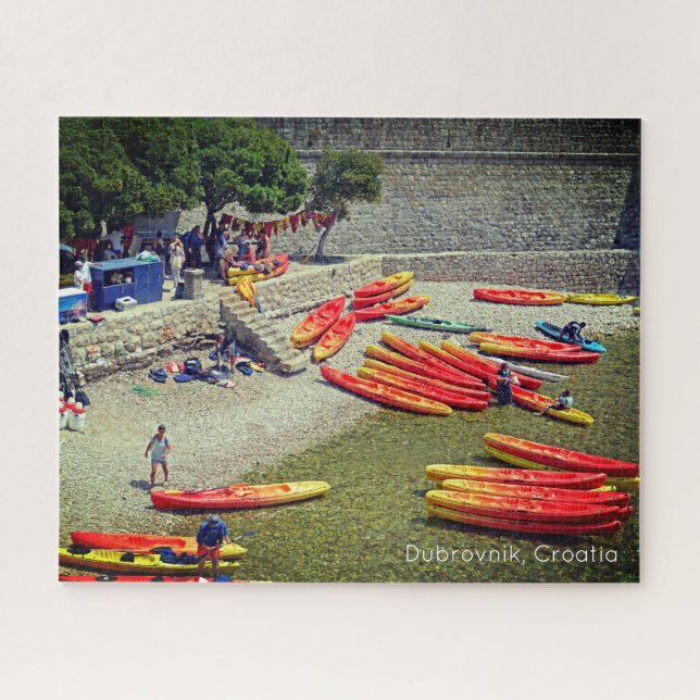 Dubrovnik Croatia West Wall Holiday Jigsaw Puzzle (Horizontal)