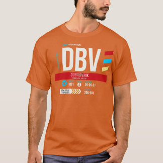 Dubrovnik DBV Airport Code Baggage Tag 1 T-Shirt