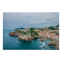 Dubrovnik harbor and city center